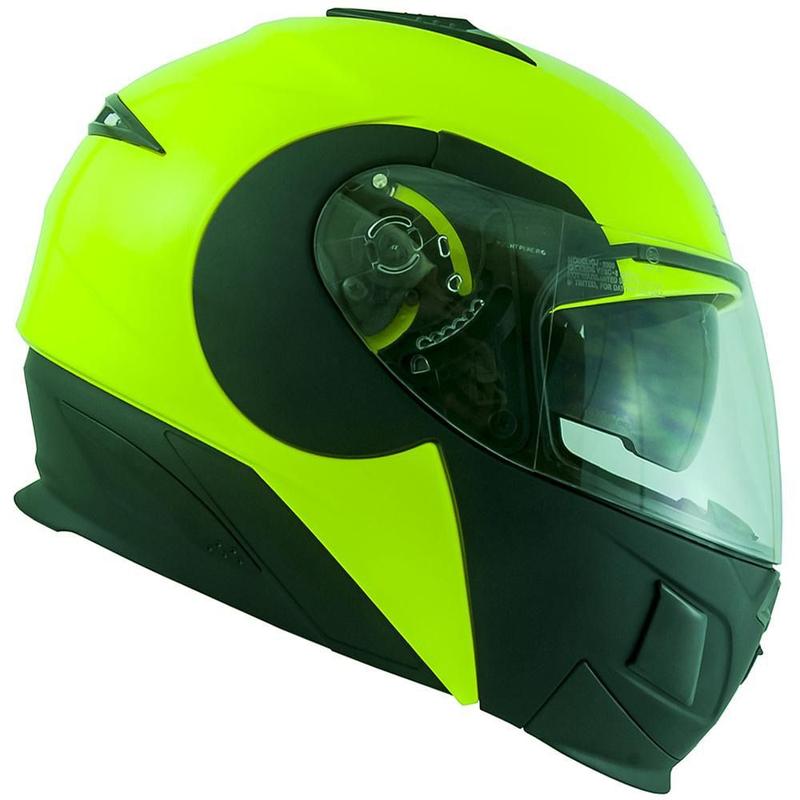 Capacete Zeus Escamoteavel 3020 Chin Amarelo Fluo Tam 58 - Shark